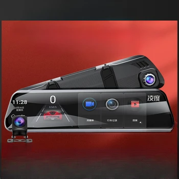 Lingdu driving recorder 2023 новый автомобильный видеорегистратор высокой четкости Lingdu спереди и сзади с двойной панорамной установкой на 360 градусов без кабеля