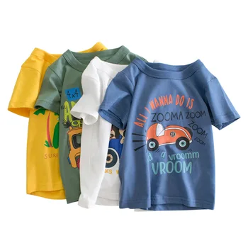 Летние новинки уличной одежды, Детская футболка для отдыха с коротким рукавом, хлопковая футболка с принтом, одежда kawaii