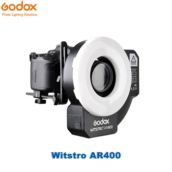 Godox AR400 400 Вт Литий-ионный Аккумулятор ЖК-Панель Мощная Макро Светодиодная Кольцевая Вспышка Speedlite Комплект для Видеосъемки Для камеры DSLR