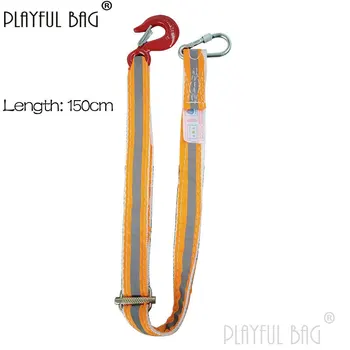 PB Playful bag1.5/45/1500 мм ремень с замком на крючке, слинг для шахтной безопасности, прочный наружный ремень безопасности с защитой от перемотки для работы ZL84