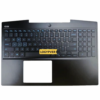 Клавиатура с подставкой для рук на английском языке для ноутбука Dell G3 3500, верхняя крышка корпуса 02DPKM, красный, синий, с подсветкой