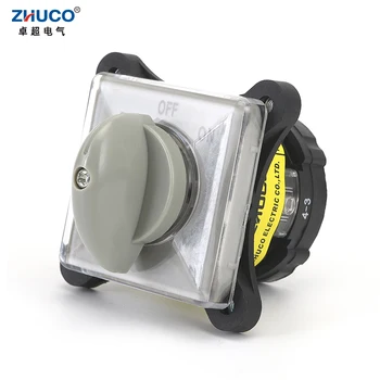 ZHUCO SZW25-25/1.SVHC 25A Однополюсный Трехпозиционный Серебряный контактный Поворотный Универсальный кулачковый переключатель