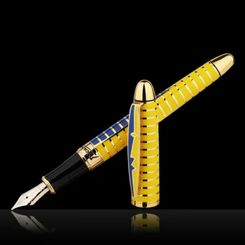 Ручка с золотым наконечником Pimio 81 Flower Dance 10K, Студенческая ручка, офисная авторучка, Подарочная коробка