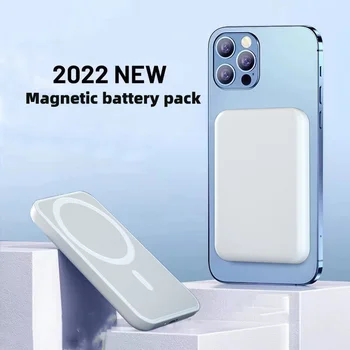Новый Портативный магнитный беспроводной внешний аккумулятор Power Bank для iphone 11 13 12 14 Pro Max 12 Запасных аккумуляторов Mini Powerbank