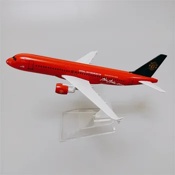 16 см Сплав Металла Красный Air Asia Airbus 320 A320 Airlines Модель самолета в Масштабе 1:400, Литая под давлением Модель Самолета, Детские подарки