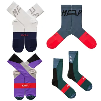 Носки для велоспорта MAAP Высококачественные дышащие спортивные носки Мужские женские велосипедные носки для бега на открытом воздухе Футбольные баскетбольные носки