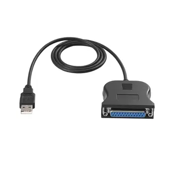 Кабель с параллельным портом USB 2.0 на 25 контактов DB25 IEEE 1284 1 Мбит/с 25pin Параллельный шнур-адаптер для принтера Горячая Распродажа