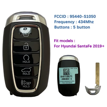 CN020168 Вторичный Рынок 5-Кнопочный Смарт-ключ Для Оригинального Hyundai Santa Fe 2019 + Пульт дистанционного управления 433 МГц 95440-S1050 Keyless Go