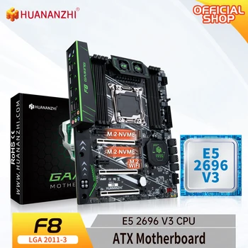 Материнская плата HUANANZHI X99 F8 LGA 2011-3 XEON X99 с поддержкой Intel E5 2696 V3 DDR4 RECC NON-ECC memory combo kit комплект NVME