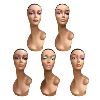 Женская голова манекена с длинной шеей, профессиональная устойчивая основа, подставка для головы, манекен для головных уборов, Изготовление париков, Ожерелье, Очки, Шиньоны