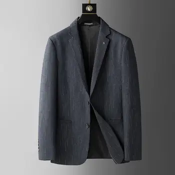 5616-2023, Новый мужской повседневный комплект одежды в западном стиле, трендовый маленький костюм с длинными рукавами, корейская тонкая весенне-летняя куртка