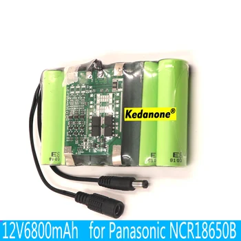 Портативный литий-ионный аккумулятор Kedanone Super 18650 емкостью 12 В постоянного тока 6800 мАч с камерой видеонаблюдения