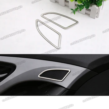 матовый серебристый автомобильный дверной звуковой динамик аудио кольцо рамка планки для Hyundai elantra avante 2010 2011 2012 2013 2014 2015 5 i35 sport